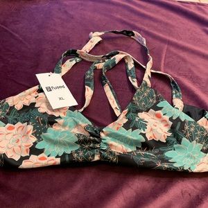 Nwt xl succulent love fused bikini top